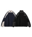 Hip Hop varsity jacket men high street Patchwork black color windbreaker coats women print
