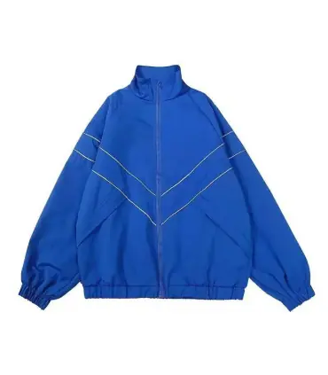 Hip Hop varsité veste hommes haute rue Patchwork couleur noir coupe-vent manteaux femmes printe