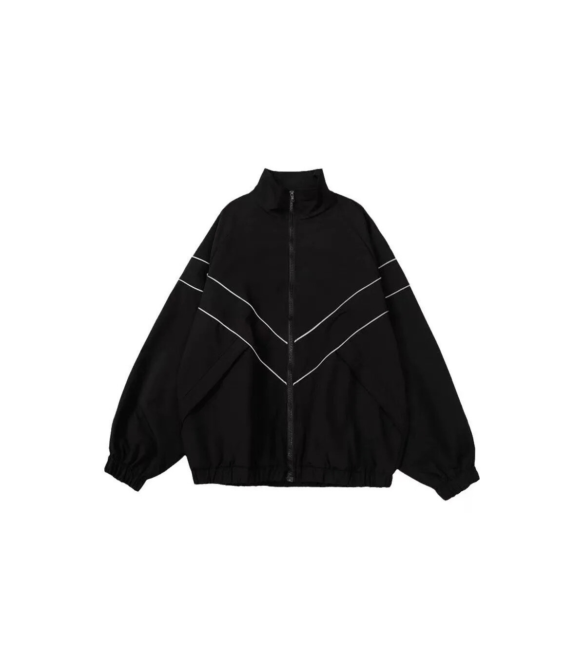 Hip Hop varsité veste hommes haute rue Patchwork couleur noir coupe-vent manteaux femmes printe