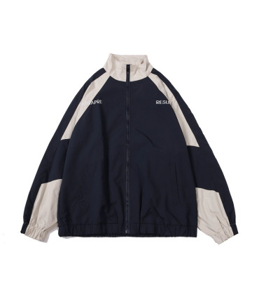 Hip Hop varsity jacket men high street Patchwork black color windbreaker coats women print