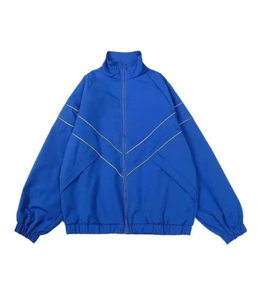 Hip Hop varsity jacket men high street Patchwork black color windbreaker coats women print