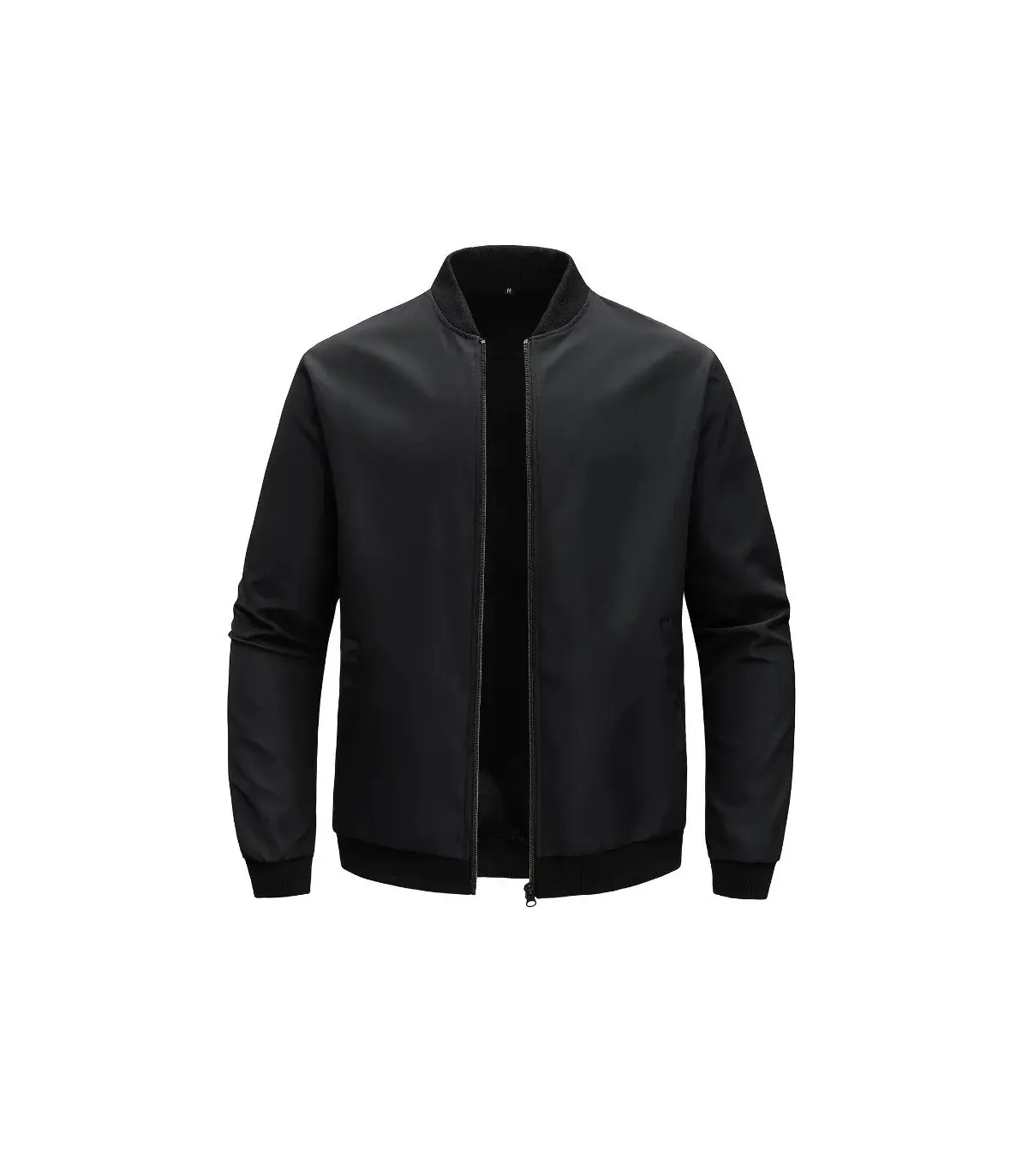Veste courte ample à col de Baseball pour hommes, couleur unie, manteau fin décontracté d\'affai