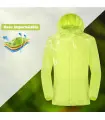 LNGXO Veste de randonnée imperméable unisexe,Homme Femme Camping Pêche Voyage Course à Pied Pro