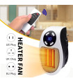 Riscaldamento elettrico da collegare 500W, portatile, con telecomando, mini stufa, fornello, apparizione