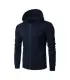 Veste à capuche à manches longues PVD pour hommes, fermeture à glissière, sweat-shirt Slim Fit,