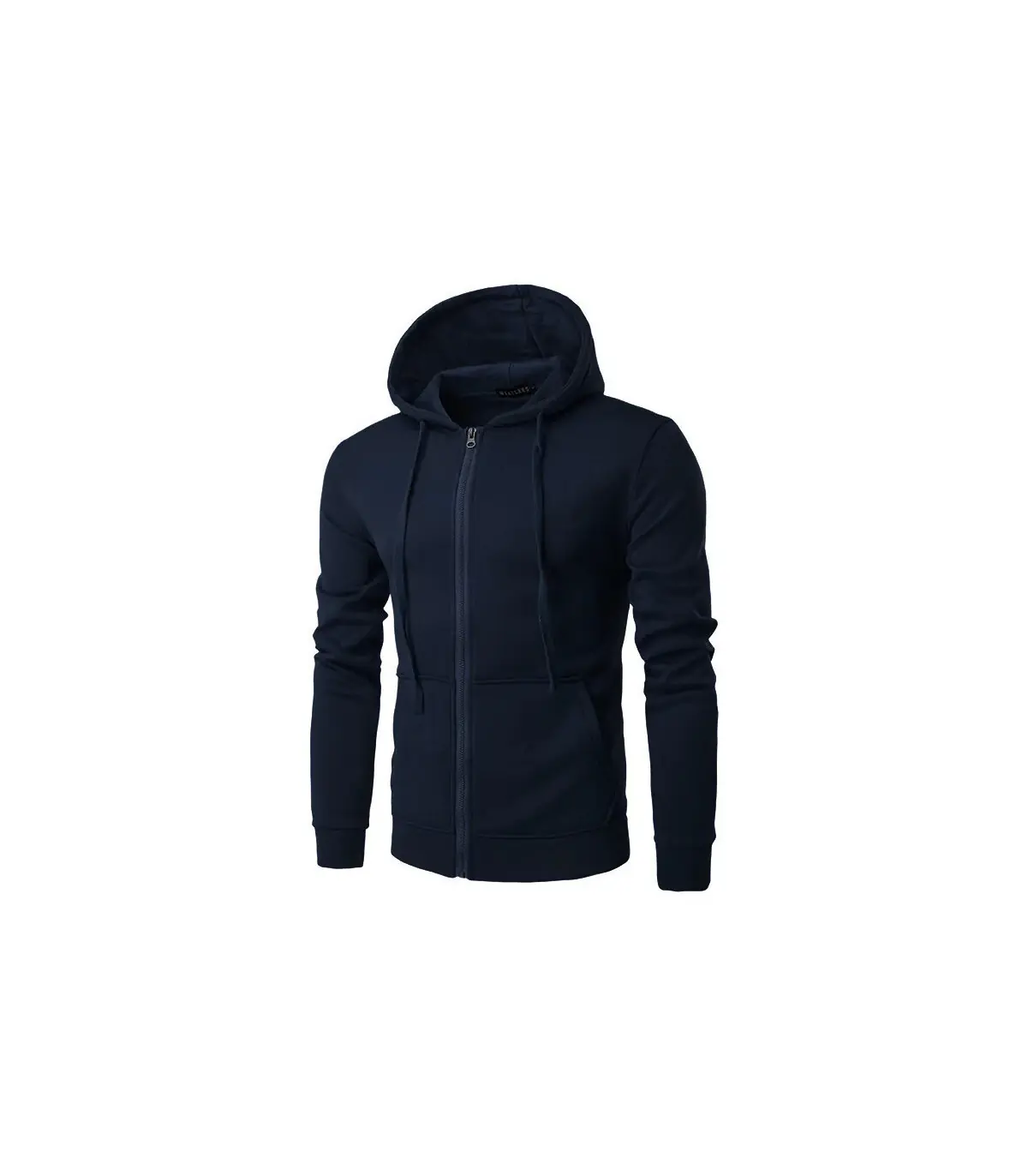 Veste à capuche à manches longues PVD pour hommes, fermeture à glissière, sweat-shirt Slim Fit,