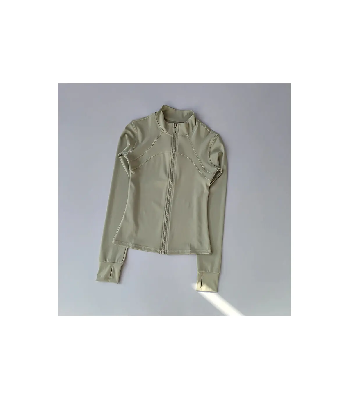 Costume de Yoga pour femmes, haut de gamme, col montant, manches longues, veste de sport, cours