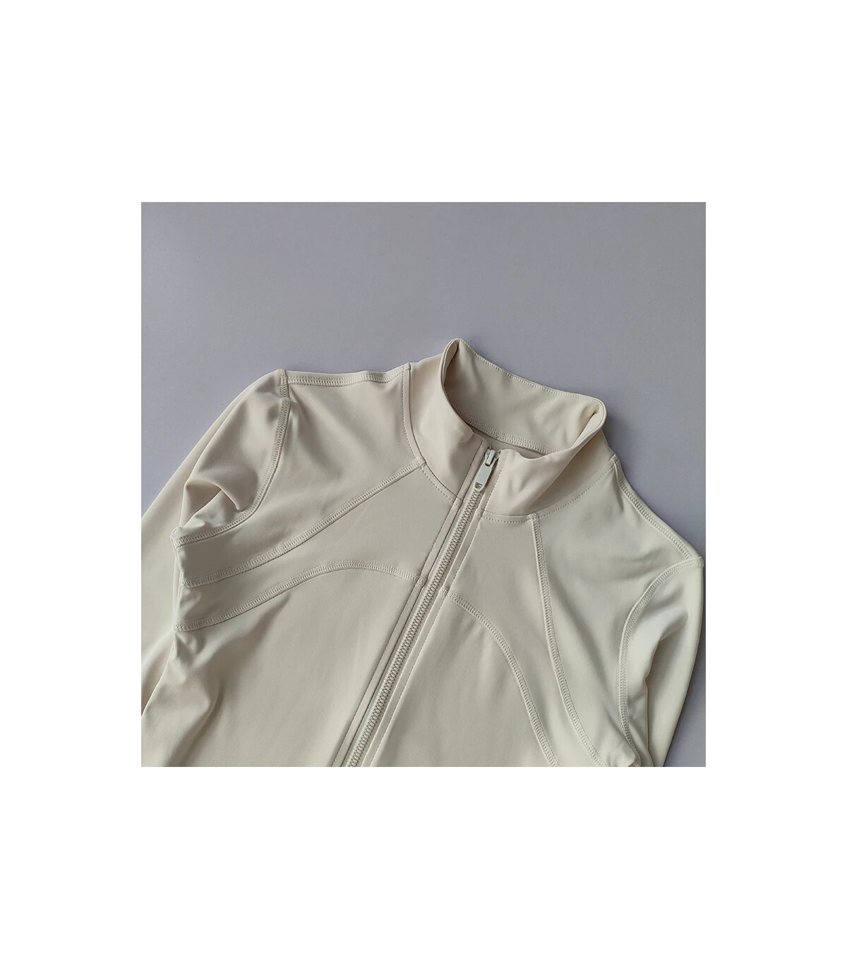 Costume de Yoga pour femmes, haut de gamme, col montant, manches longues, veste de sport, cours