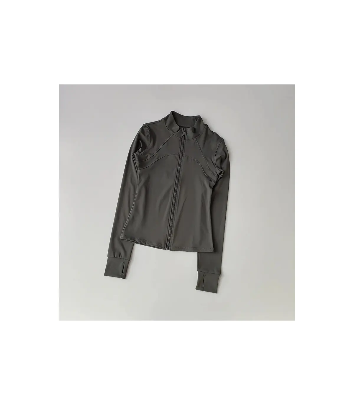 Costume de Yoga pour femmes, haut de gamme, col montant, manches longues, veste de sport, cours