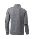 Sweat-shirts demi-zip pour hommes, pulls à manches longues de couleur unie, col roulé, streetwe