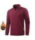 Sweat-shirts demi-zip pour hommes, pulls à manches longues de couleur unie, col roulé, streetwe