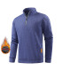 Felpe a mezza zip per uomini, maglioni a maniche lunghe monocolore, collo alto, streetwear.