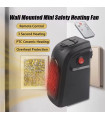 Portable electric heater, plug-in wall radiator, household appliance, mini religion, ven