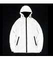 Reflective night jackets for men, windproof in Double fabric, hooded, Hip Hop, dan