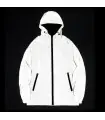Reflective night jackets for men, windproof in Double fabric, hooded, Hip Hop, dan