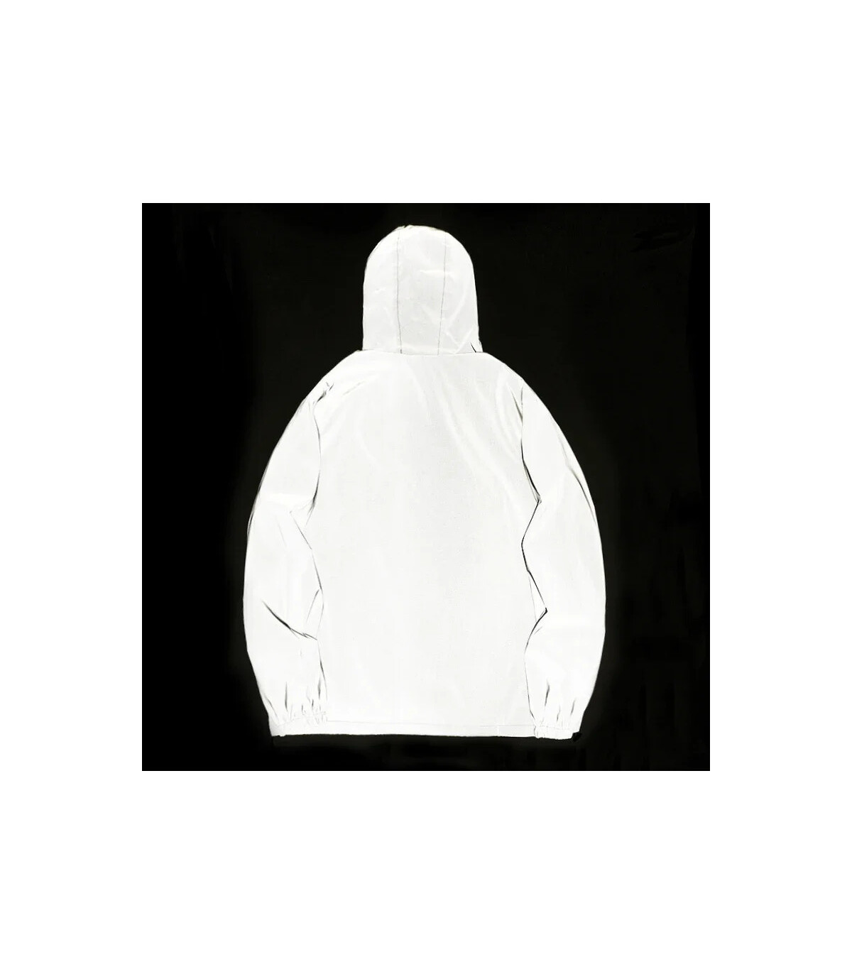 Vestes réfléchissantes de nuit pour hommes, coupe-vent en Double tissu, à capuche, Hip Hop, dan