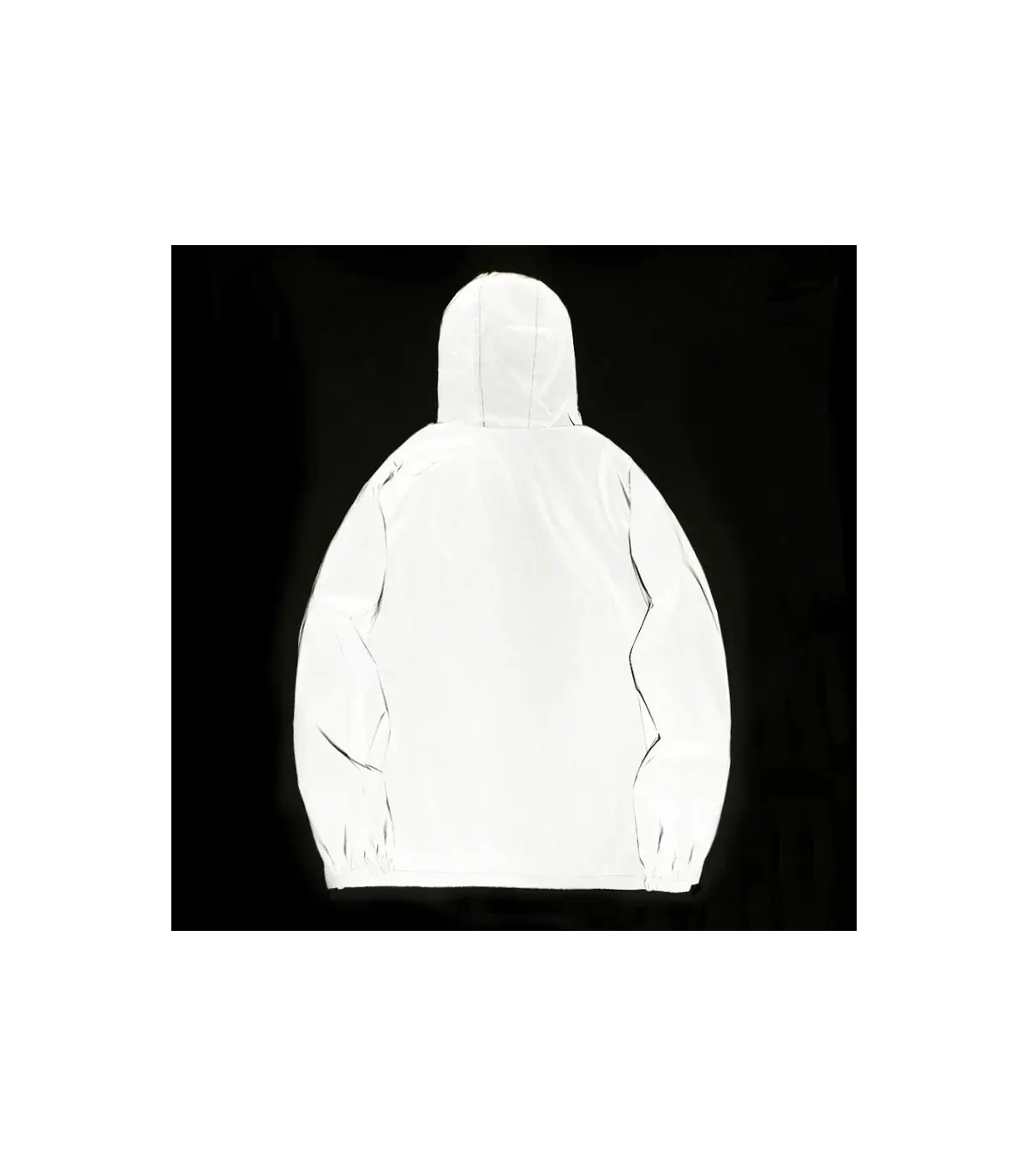 Vestes réfléchissantes de nuit pour hommes, coupe-vent en Double tissu, à capuche, Hip Hop, dan