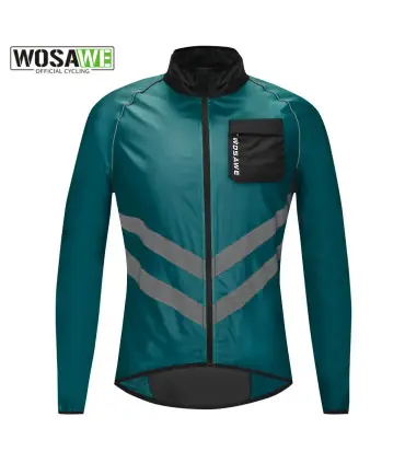 WOSAWE veste de cyclisme coupe-vent maillot de vélo vtt Sport de plein air coupe-vent de cyclis