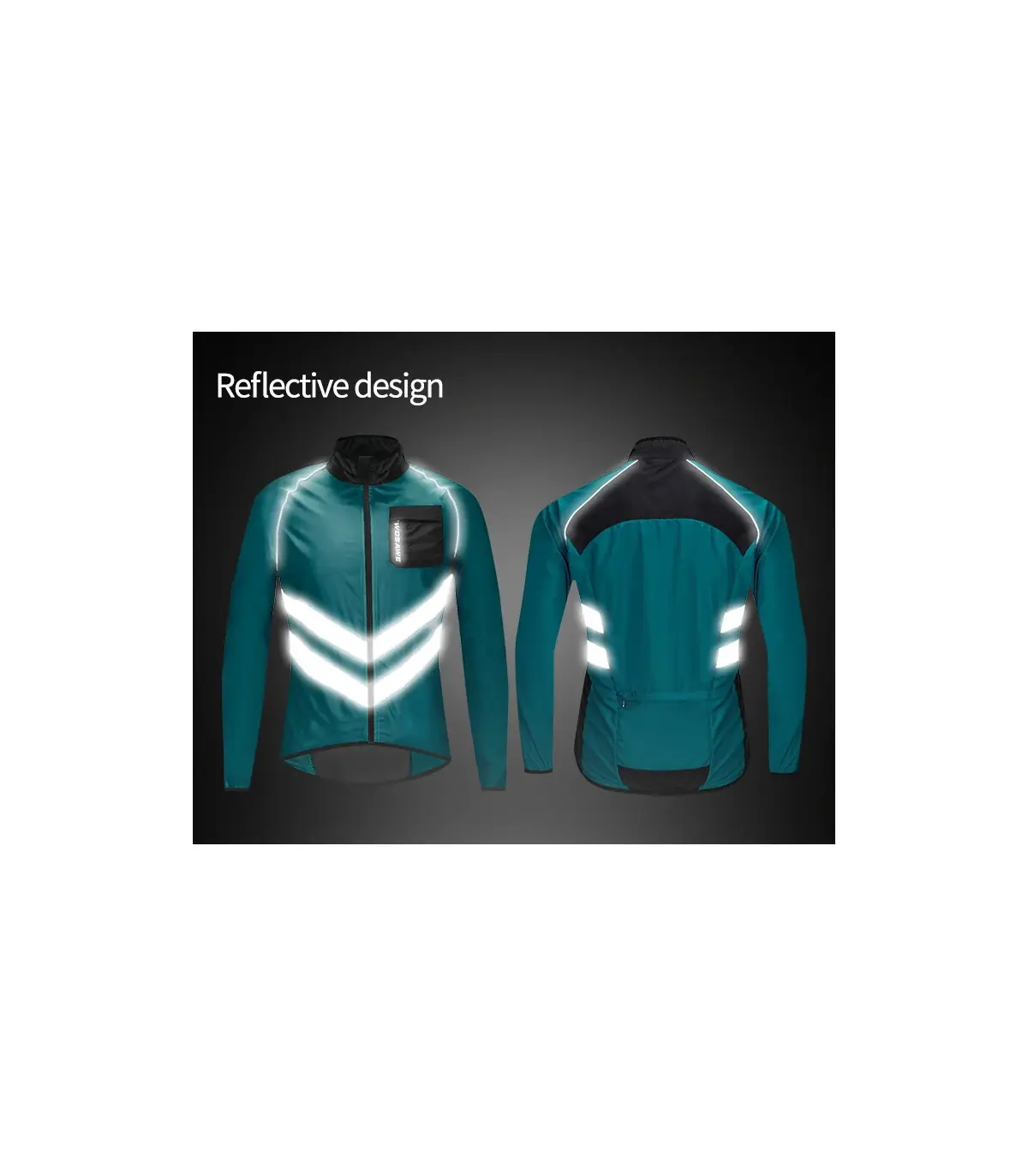 WOSAWE veste de cyclisme coupe-vent maillot de vélo vtt Sport de plein air coupe-vent de cyclis