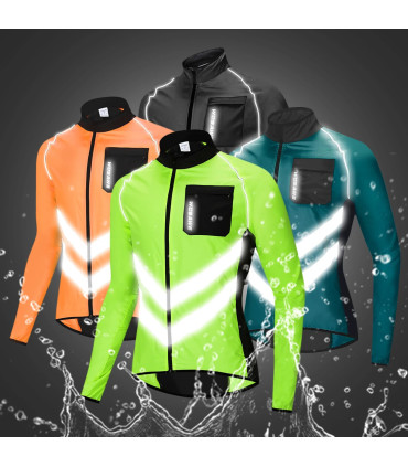 WOSAWE veste de cyclisme coupe-vent maillot de vélo vtt Sport de plein air coupe-vent de cyclis