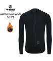 YKYWBIKE thermal fleece winter jacket men's long sleeve cycling jacket cyclisme vé