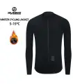 YKYWBIKE Thermische Fleece Winterjacke Herren Langarm Radfahren Jacke