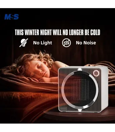 [Silver EU] Chauffage électrique portatif de bureau à domicile MSS-souffleur d\'air chaud intell