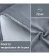 [Gray 120x150CM EU] Couverture chauffante électrique avec thermostat automatique, matelas de li