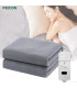 [Gray 70x150CM EU] Couverture chauffante électrique avec thermostat automatique, matelas de lit