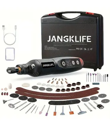 [Green-115pcs] JANGKLIFE USB Kit d\'outils rotatifs sans fil stylo de gravure sur bois bricolage