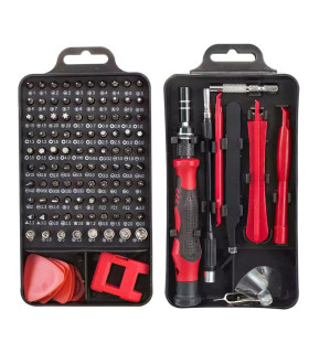 Jeu de tournevis de précision 115 en 1, Kit d\'outils de réparation magnétiques multifonctionnel
