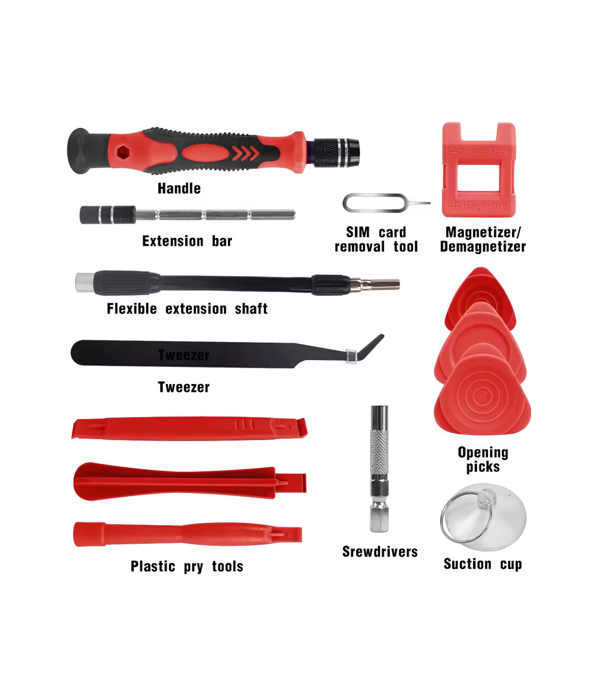 Jeu de tournevis de précision 115 en 1, Kit d\'outils de réparation magnétiques multifonctionnel