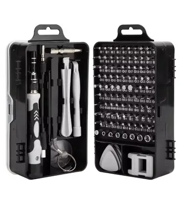 Jeu de tournevis de précision 115 en 1, Kit d\'outils de réparation magnétiques multifonctionnel