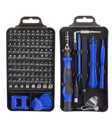 Jeu de tournevis de précision 115 en 1, Kit d\'outils de réparation magnétiques multifonctionnel