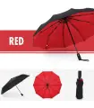 [Red] Fully automatic double-layer umbrella, windproof