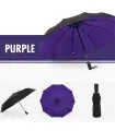 [Purple] Fully automatic double-layer umbrella, windproof