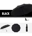 [Black] Fully automatic double-layer umbrella, windproof