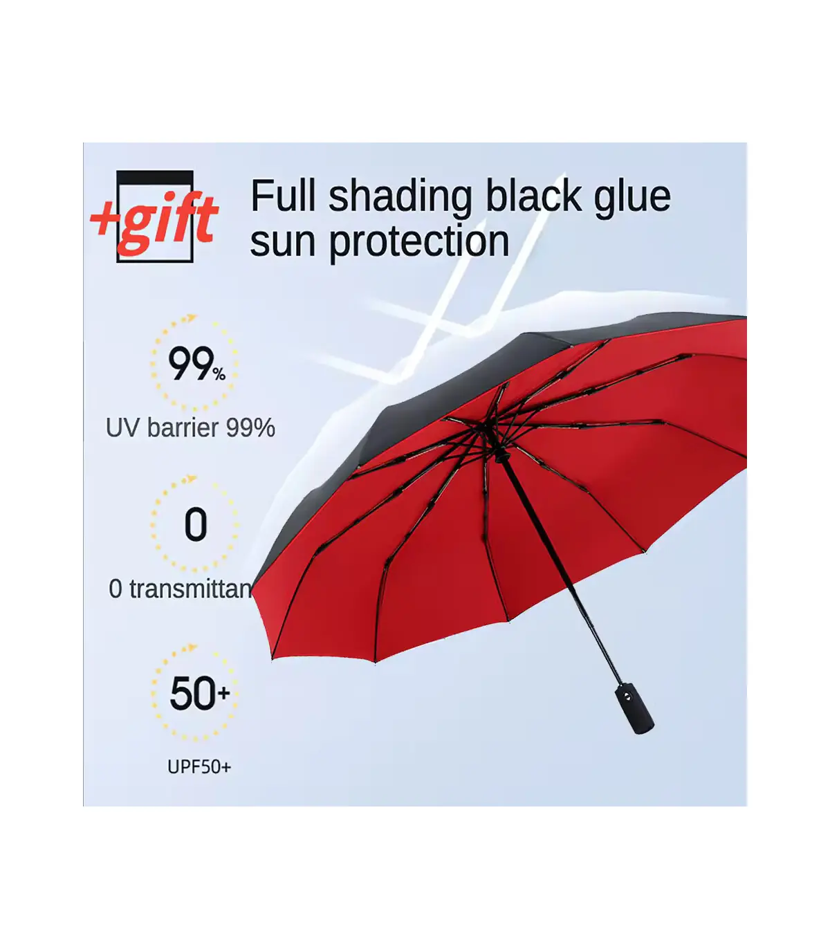 [Blue] Parapluie à double couche entièrement automatique, coupe-vent