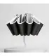 [White] Parapluie pliant inversé entièrement automatique pour hommes et femmes, avec bande réfl