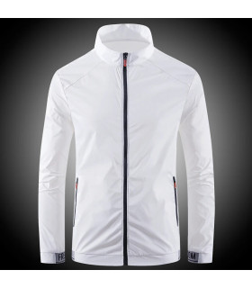 [XXXL A209-2087-bai] Vêtements de protection solaire pour hommes, ultra-fin, respirant, en soie