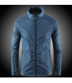 [L A209-2087-lan] Sun protection clothing for men, ultra-thin, breathable, in silk.