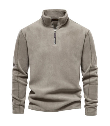 [EUR L 75-85kg HD08-LightGreen] AIOPESON marque qualité épaissir chaud polaire veste pour homme