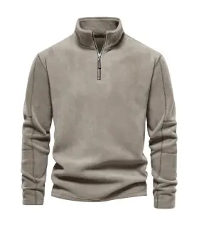 [EUR XXL 95-105kg HD08-LightGreen] AIOPESON marque qualité épaissir chaud polaire veste pour ho