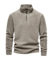 [EUR XXL 95-105kg HD08-LightGreen] AIOPESON brand quality thick warm fleece jacket for men