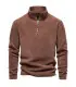 [EUR M 65-75kg HD08-Brown] AIOPESON marque qualité épaissir chaud polaire veste pour hommes fer