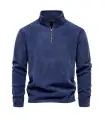 [EUR XL 85-95kg HD08-navy] AIOPESON brand high-quality thick warm fleece jacket for men iron