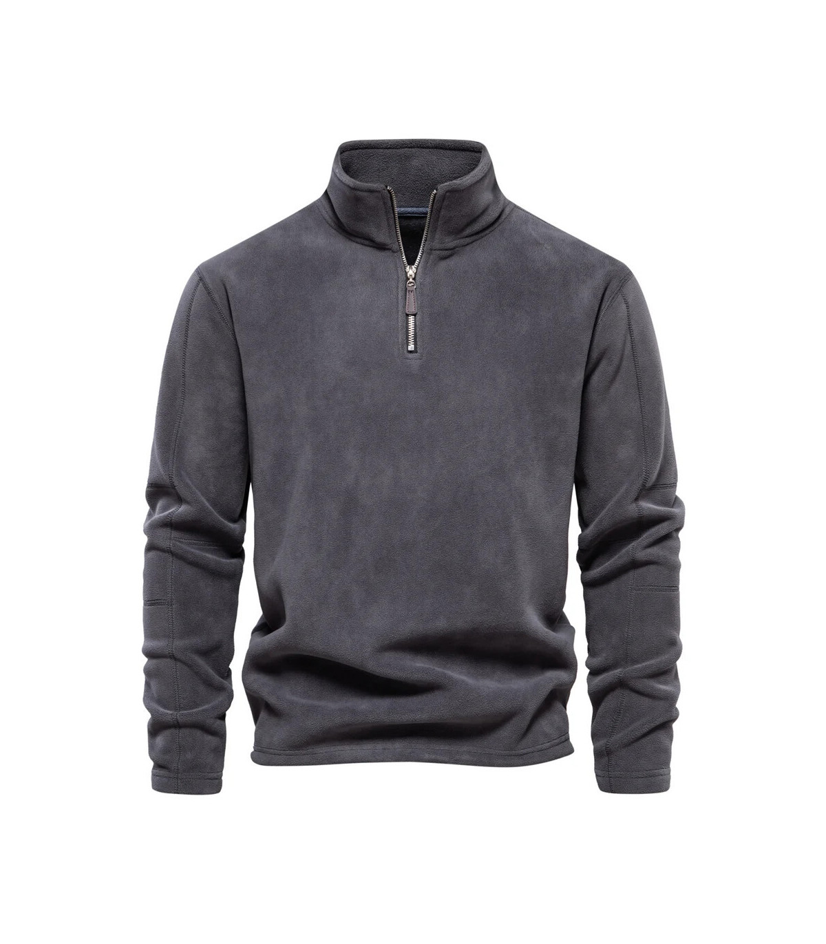 [EUR L 75-85kg HD08-Beige] AIOPESON marque qualité épaissir chaud polaire veste pour hommes fer