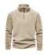 [EUR S 55-65kg HD08-Beige] AIOPESON marque qualité épaissir chaud polaire veste pour hommes fer