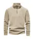 [EUR S 55-65kg HD08-Beige] AIOPESON marque qualité épaissir chaud polaire veste pour hommes fer