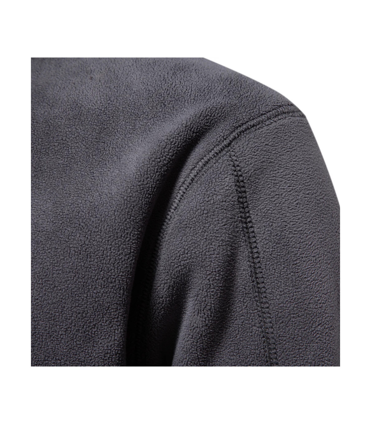 [EUR S 55-65kg HD08-Beige] AIOPESON marque qualité épaissir chaud polaire veste pour hommes fer